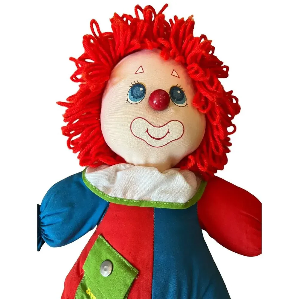 Amtoy Learn To Dress Clown Plush Stuffed Toy American Greetings 1983 Vintage